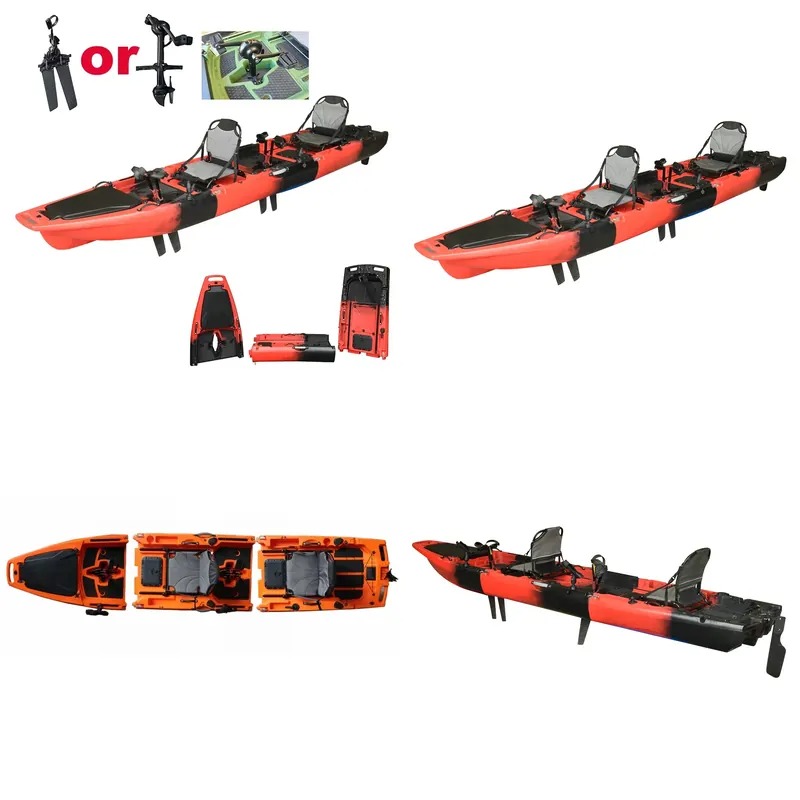 Fishing Kayak Pedal Drive - Kayak Doble de 14 Pies para