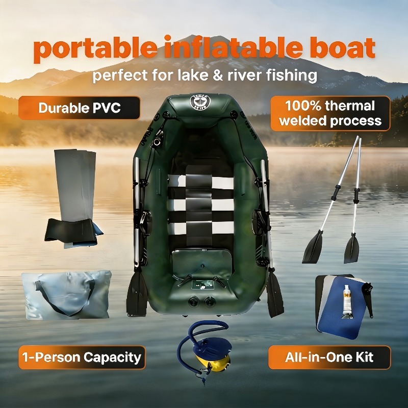 Fishing Kayak Inflatable - Bote de Pesca Inflable Económico para