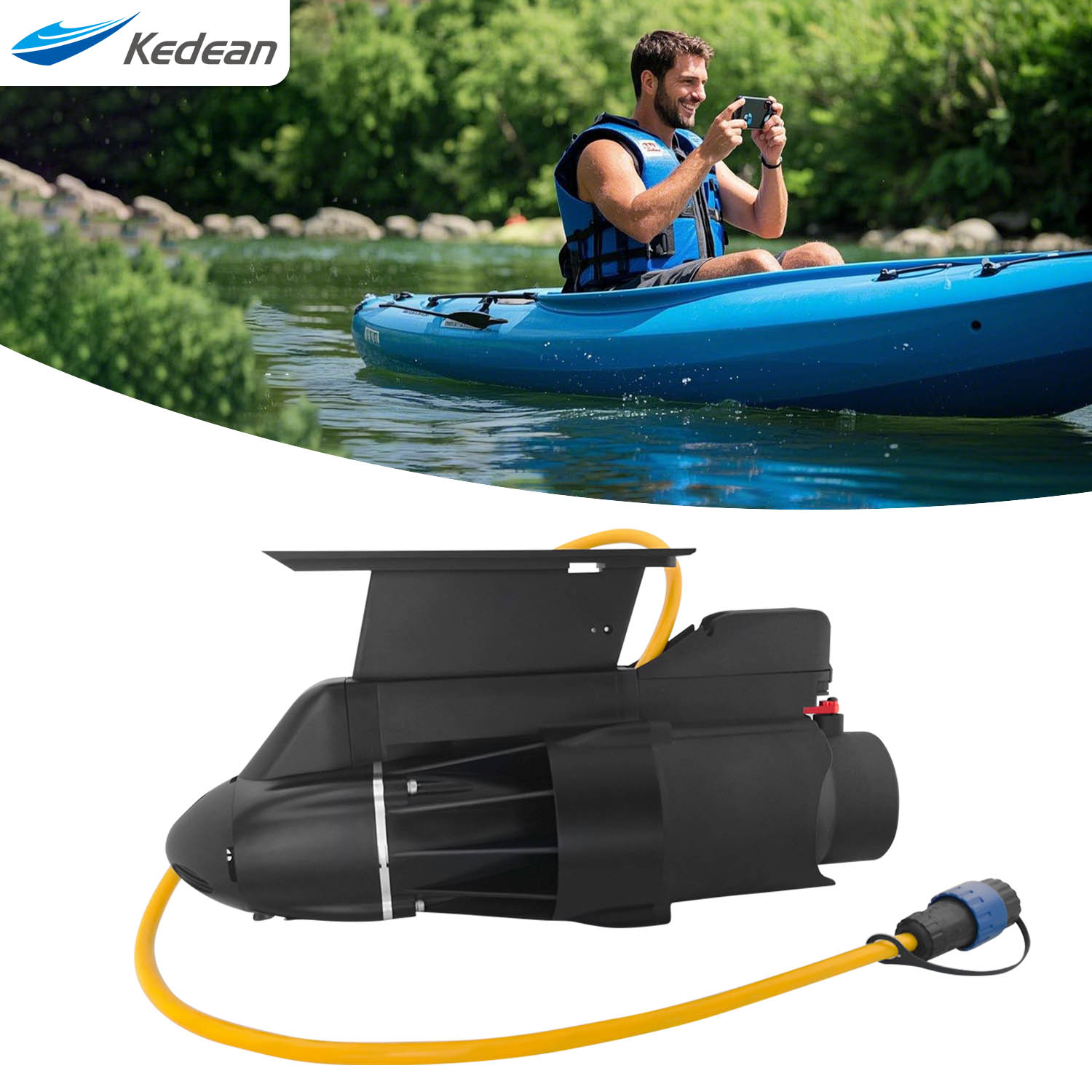 Fishing Kayak Trolling Motor - Motor de arrastre eléctrico direccional para