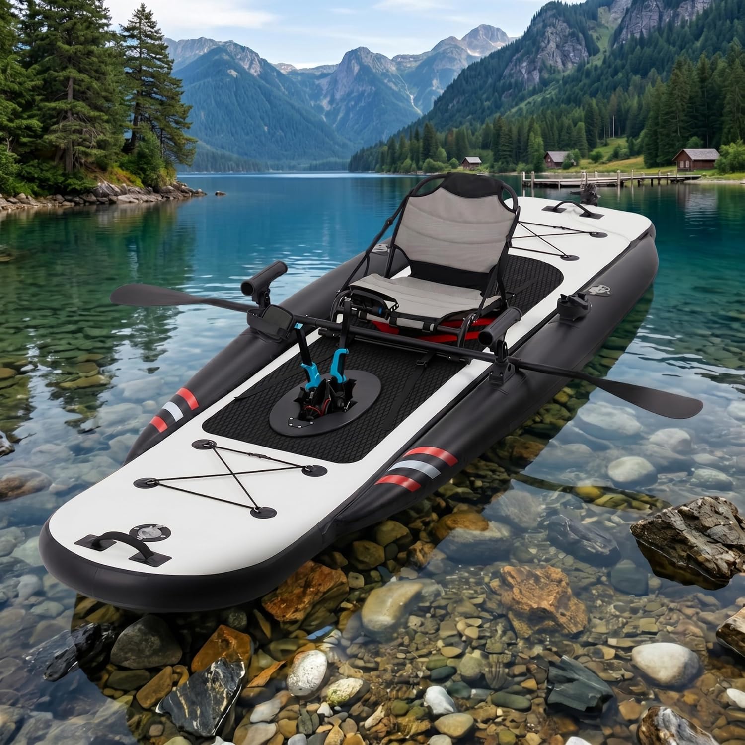 Kayak Inflable de Pesca de PVC - Fishing Kayak Seat reseña y precio