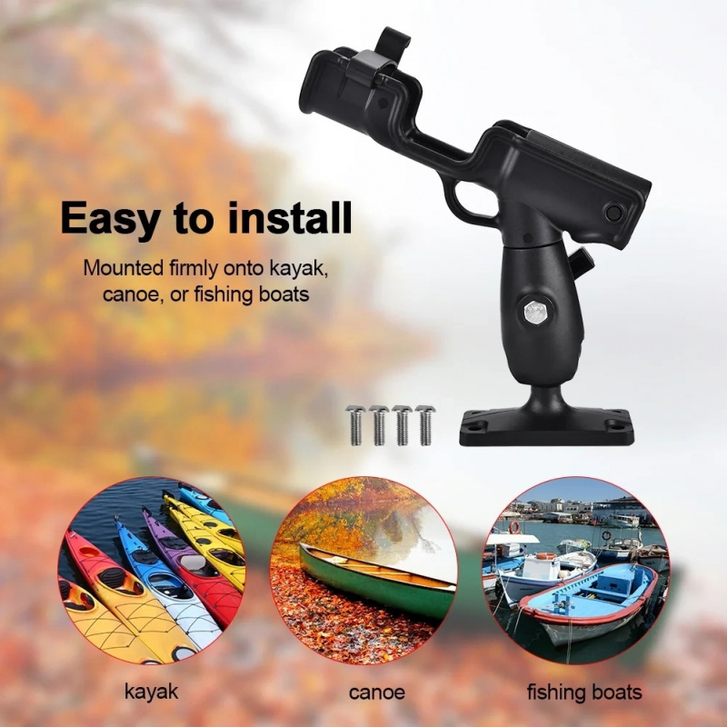 Soporte Giratorio de 360 Grado - Fishing Kayak Rod Holder reseña y precio