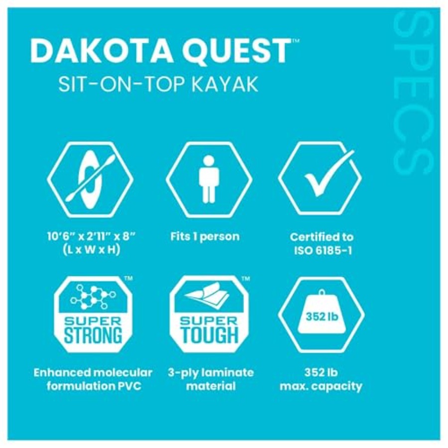 Kayak Inflable Sit-On-Top Dako - Fishing Kayak Sit In reseña y precio