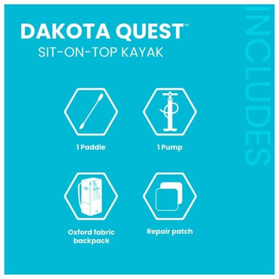 Kayak Inflable Sit-On-Top Dako - Fishing Kayak Sit In reseña y precio
