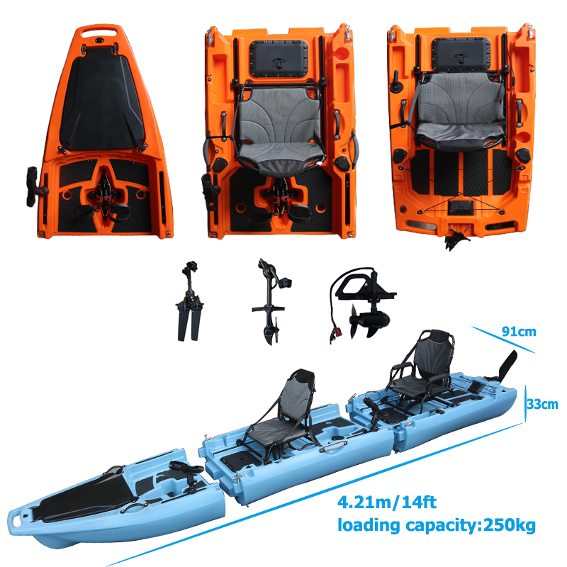 Kayak Desmontable de 14 Pies p - Fishing Kayak Seat reseña y precio